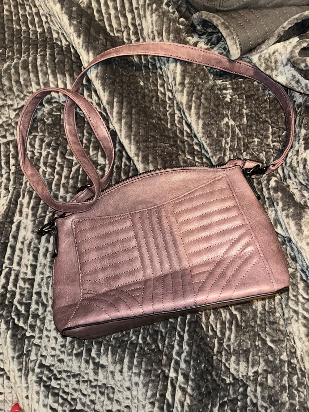 Purple Crossbody Shoulder Bag - Women